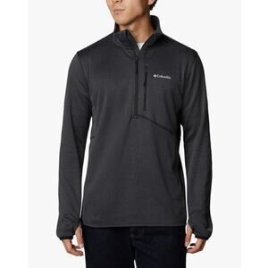 COLUMBIA NWOT Park View Fleece Half Zip Dark Gray Omni Wick Size 3XL
